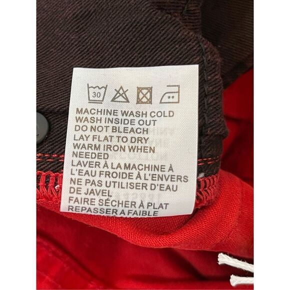 Sandrine Rose By Free People Women's Red Blood Skinny Fit Pants NWT - Picture 11 of 12